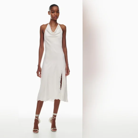 Aritzia Nines Satin Cowlneck Midi Dress - FLAWED - Picture 5 of 16